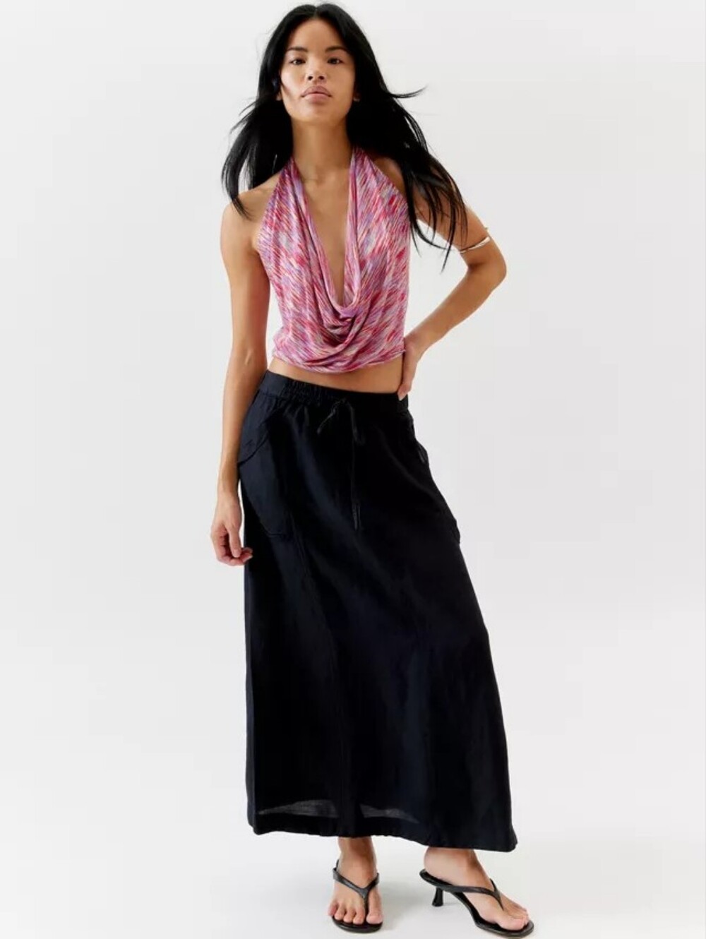 Urban Outfitters Linen Maxi Skirt